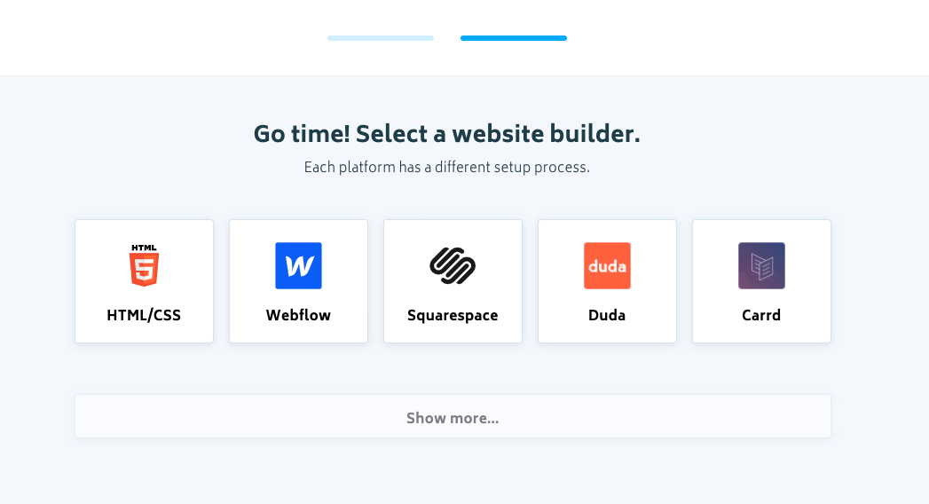 Memberstack Select a Builder